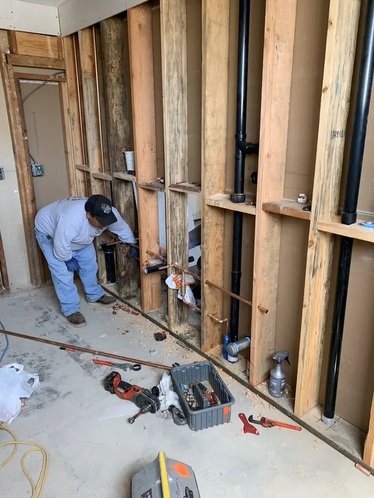 Commercial rough-in plumbing for Water Heater Replacement in Houlton